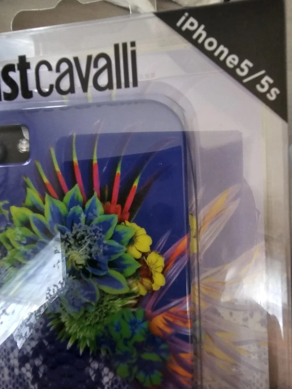 Lot of 2 Just Cavalli iPhone 5 5s Cases NIP Python Flower Leo Naif Puro Designer
